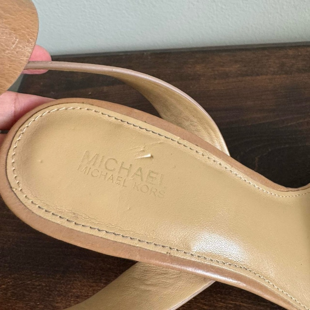 Michael Kors Tan Platform Sandals - Picture 4 of 8